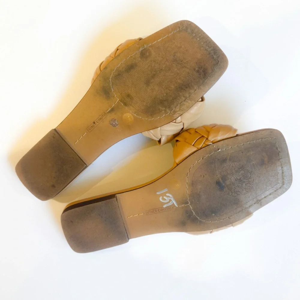 VINCE CAMUTOWomen's Antonni Flat Sandals braided/ slip on ❤️ - Picture 2 of 5